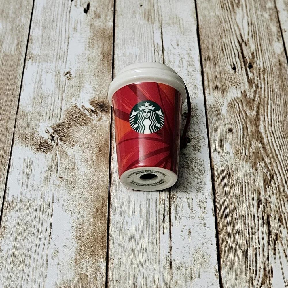 Starbucks Porcelain Red Cup Ornament